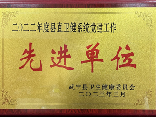 2022年度縣直衛(wèi)健系統(tǒng)黨建工作先進單位